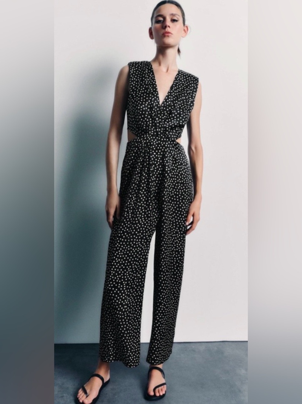 Zara Polka Dot Jumpsuit